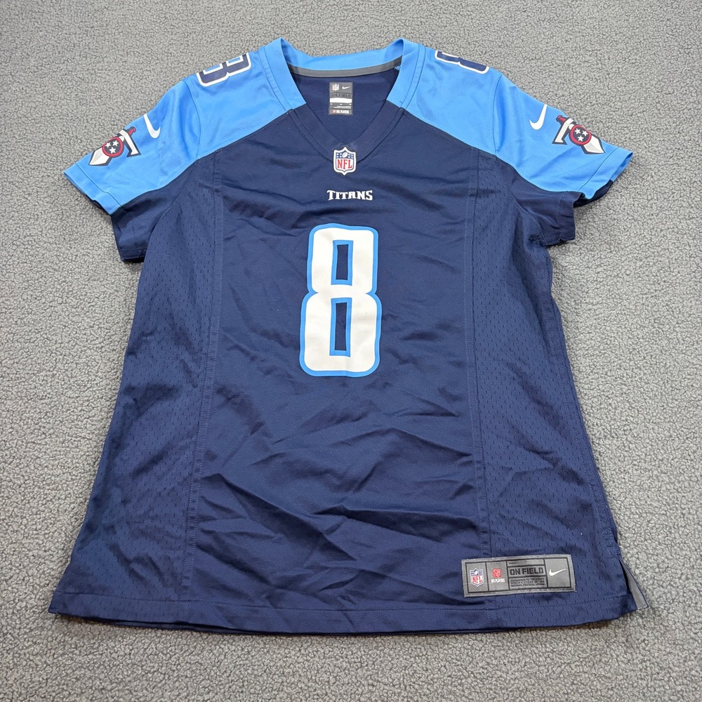 Nike Jersey Mens XL Blue Tennessee Titans Marcus Mariota 8 On Field 478660-419